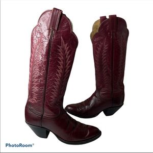 Tony Lama Red Cowboy Boots